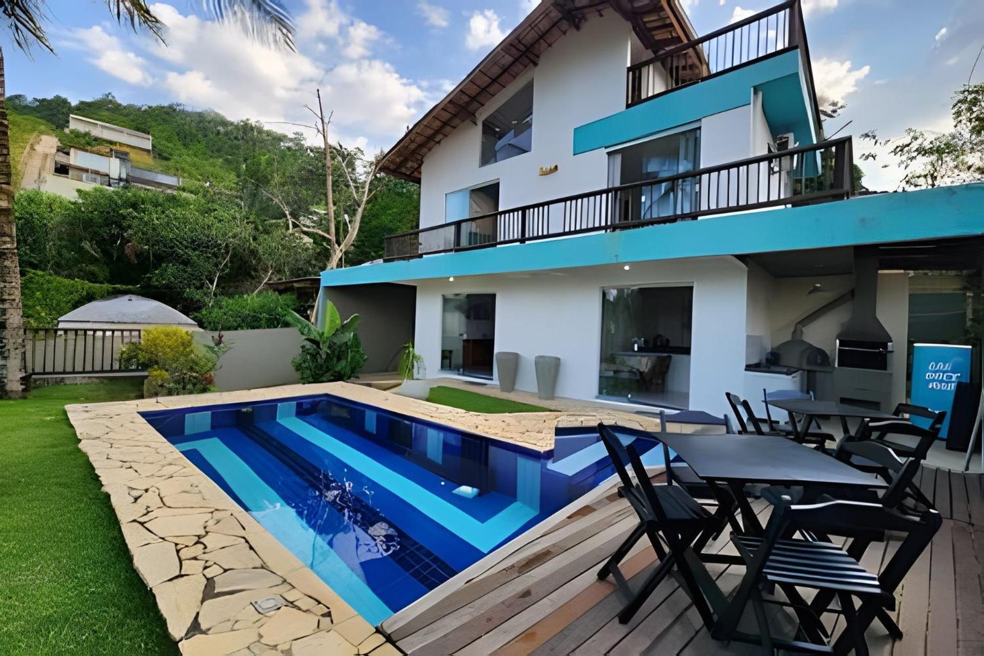 Bela Casa De 4 Suites Com Piscina E Vista - Curral Ilhabela Luaran gambar